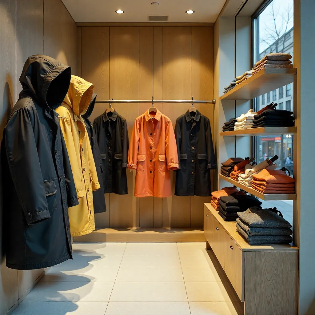 Colección de paraguas y accesorios para lluvia