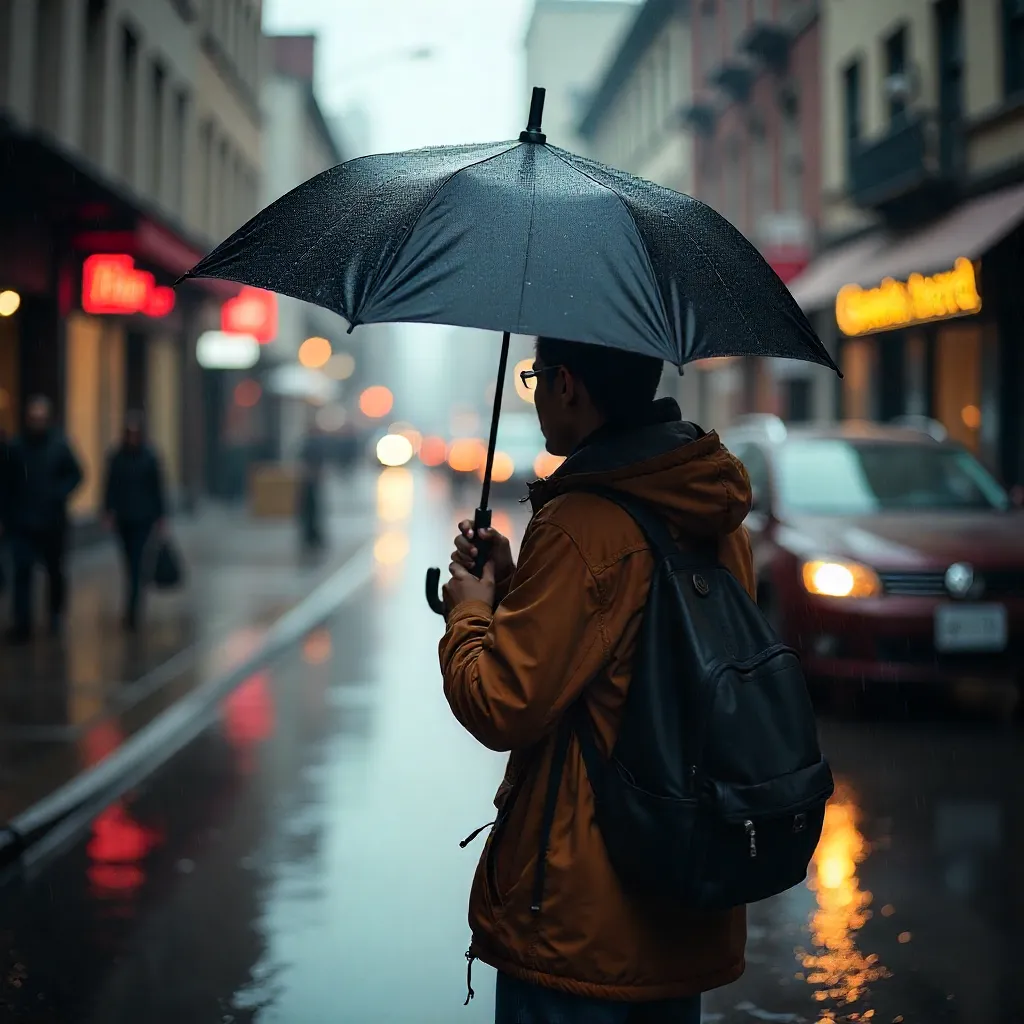 Paraguas compacto plegable